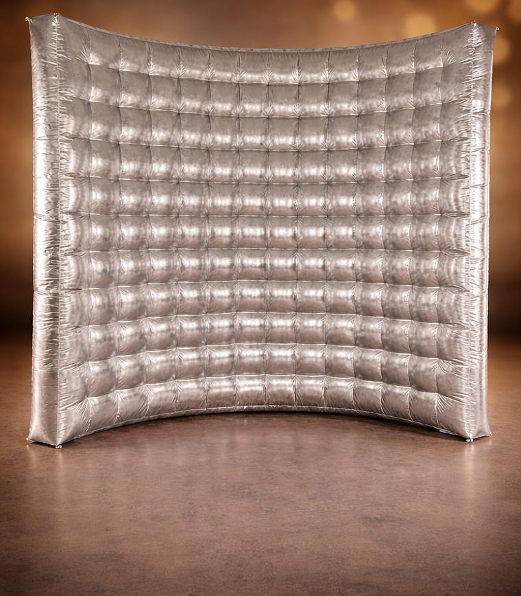 Wedding Party 10ft Photo Booth Backdrop Inflatable Wall Silver Or Gold Fotobudka 360 Photo Booth Wall  For Party  Event