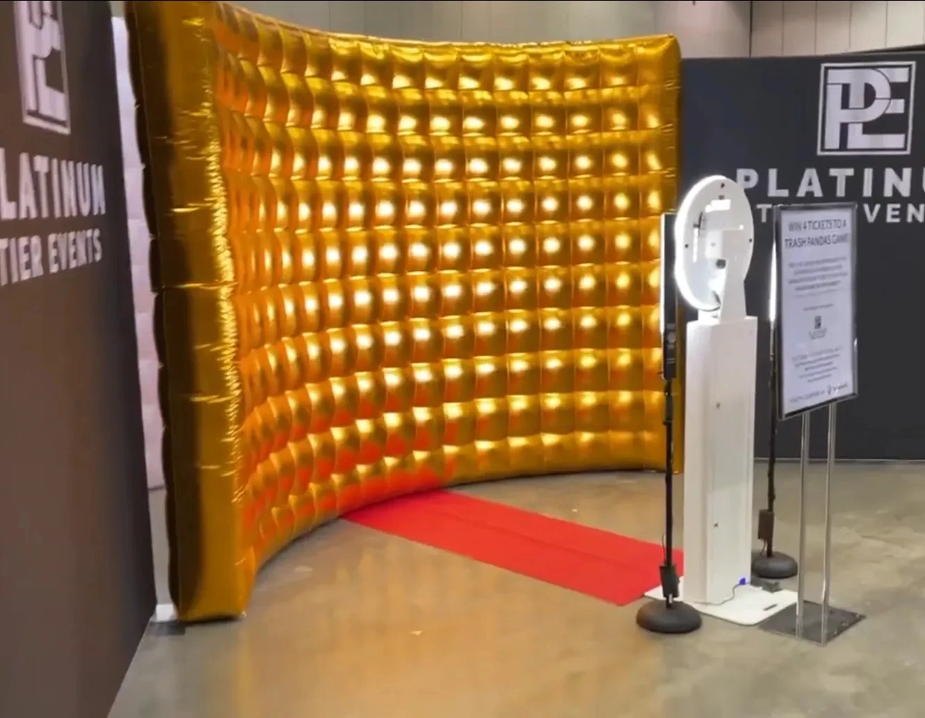 Wedding Party 10ft Photo Booth Backdrop Inflatable Wall Silver Or Gold Fotobudka 360 Photo Booth Wall  For Party  Event