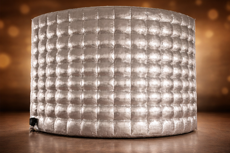 Wedding Party 10ft Photo Booth Backdrop Inflatable Wall Silver Or Gold Fotobudka 360 Photo Booth Wall  For Party  Event