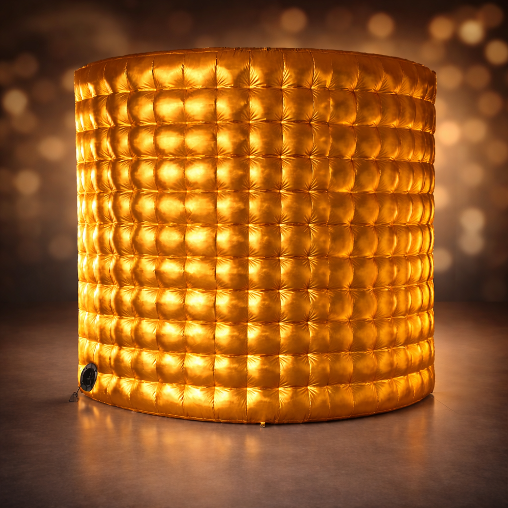 Wedding Party 10ft Photo Booth Backdrop Inflatable Wall Silver Or Gold Fotobudka 360 Photo Booth Wall  For Party  Event